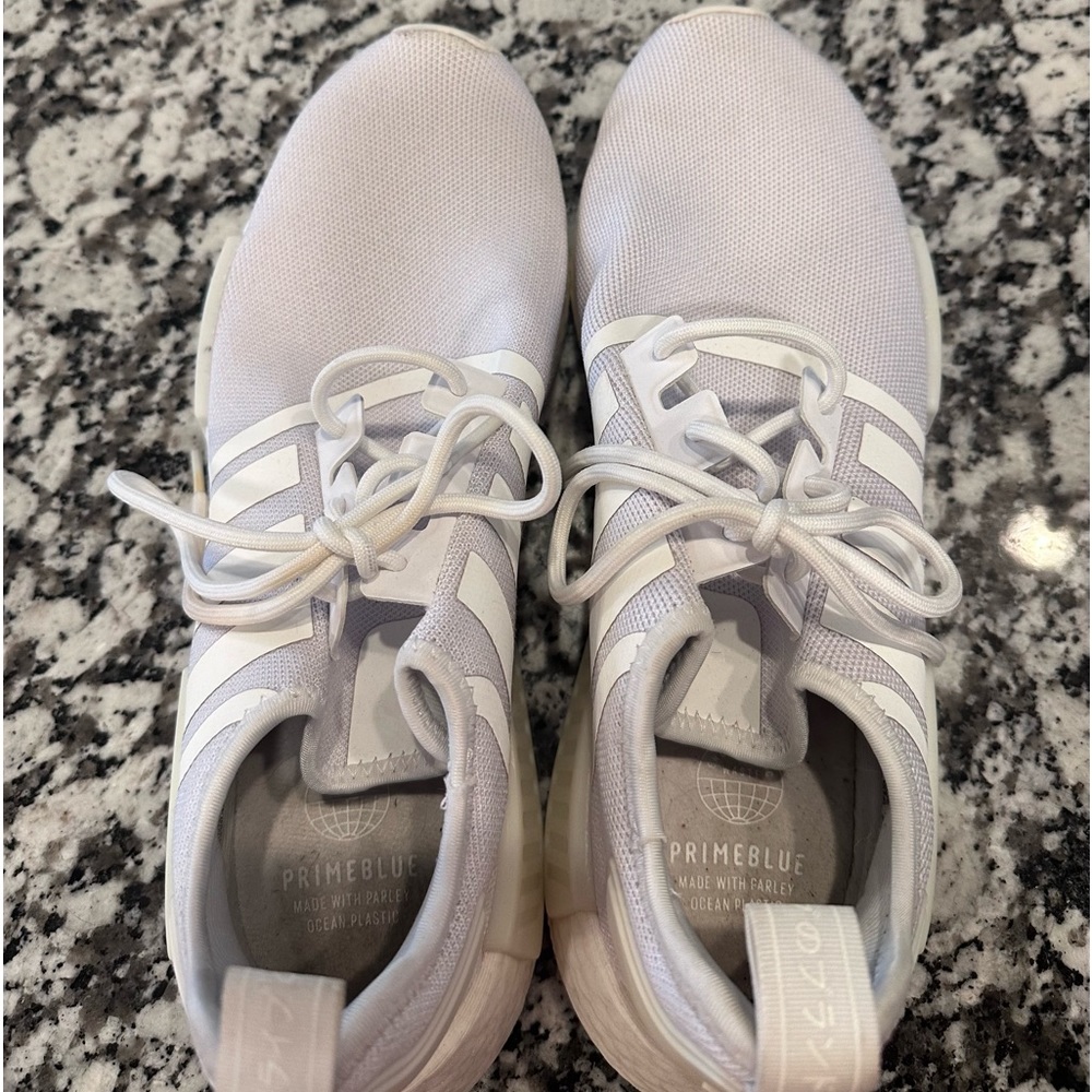 Men’s white adidas shoes